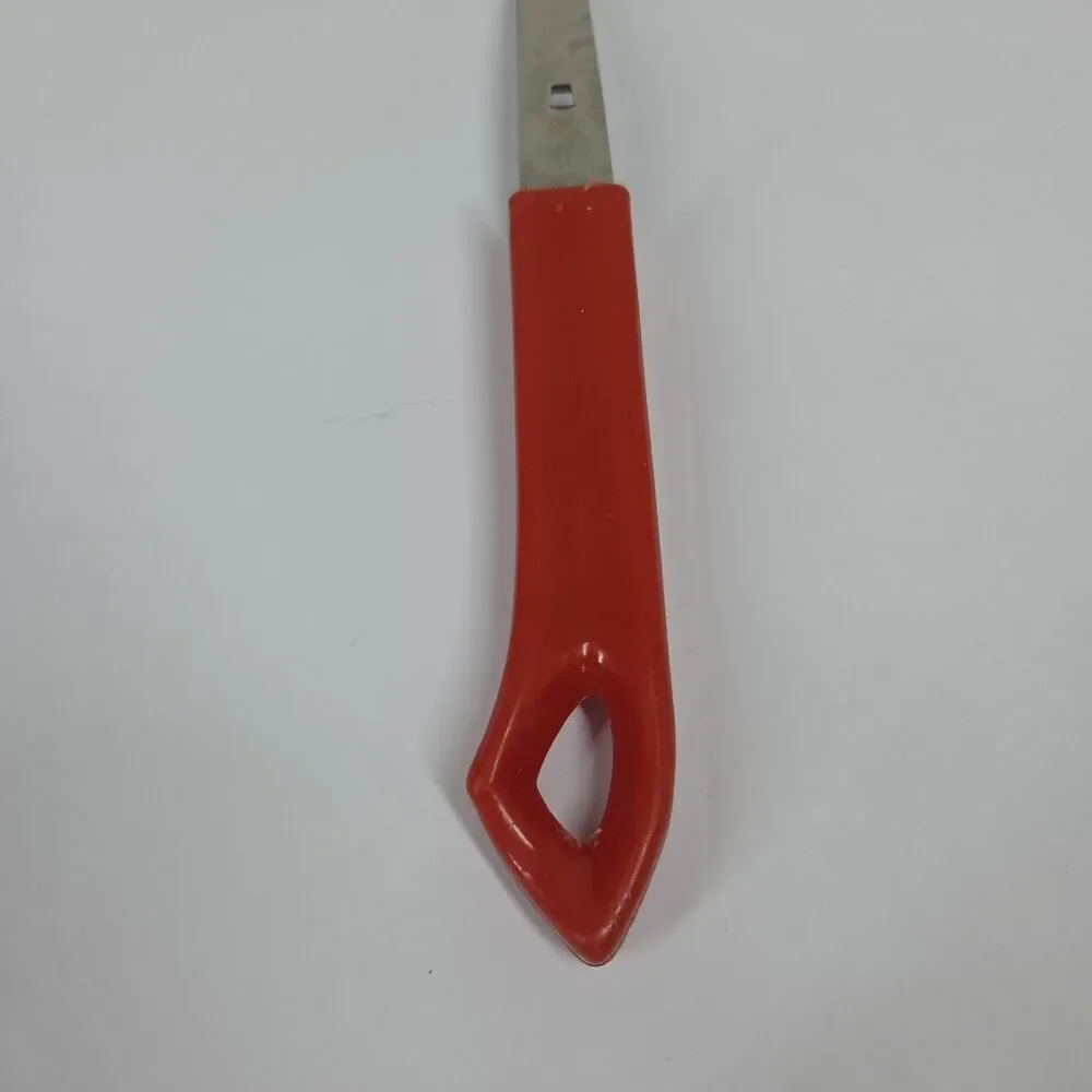 Vtg Quikut Red Stainless Steel Spatula Flipper Turner